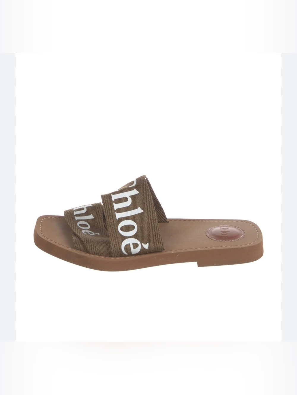 Chloé Woody Logo Slide Sandal